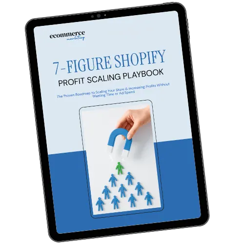7 figure Shopify playbook lead magnet in iPad